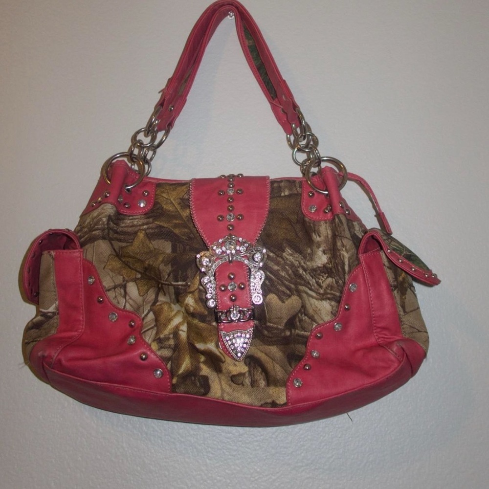 Pink and Camo Women's Bag